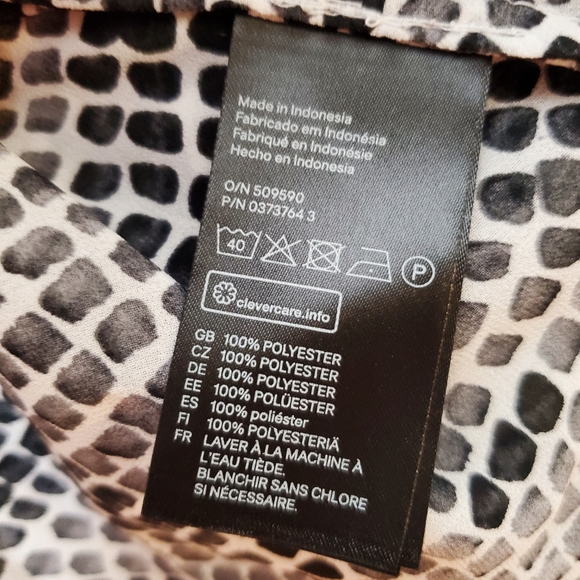 H&M Conscious Collection Layered Tiered Sphaghetti Strap Black & White Top 4 - Picture 6 of 6